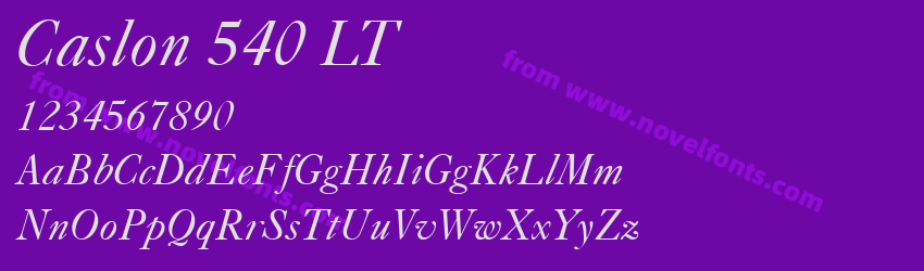 Caslon 540 LTPreview