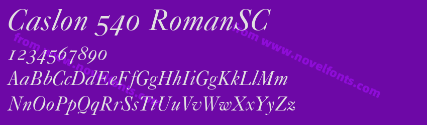 Caslon 540 RomanSCPreview