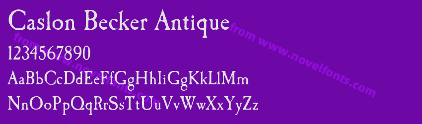 Caslon Becker AntiquePreview