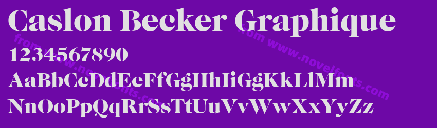 Caslon Becker GraphiquePreview