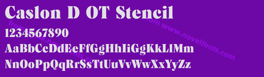 Caslon D OT StencilPreview