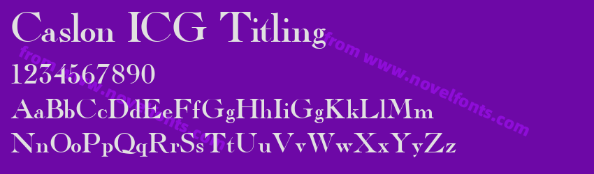 Caslon ICG TitlingPreview