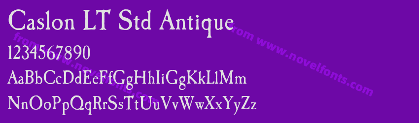 Caslon LT Std AntiquePreview