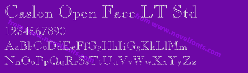 Caslon Open Face LT StdPreview