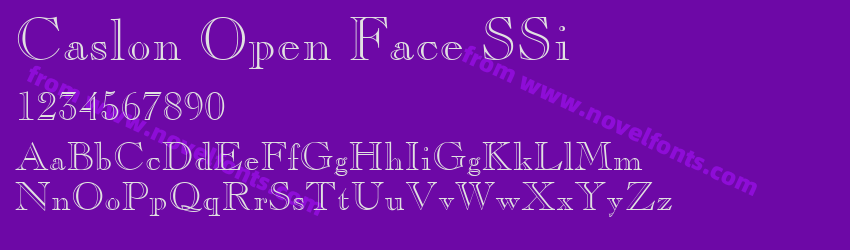 Caslon Open Face SSiPreview