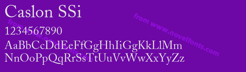 Caslon SSiPreview