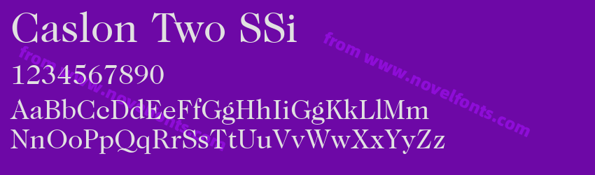 Caslon Two SSiPreview