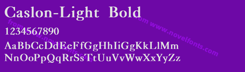 Caslon-Light BoldPreview