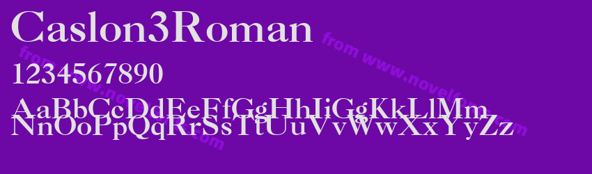 Caslon3RomanPreview