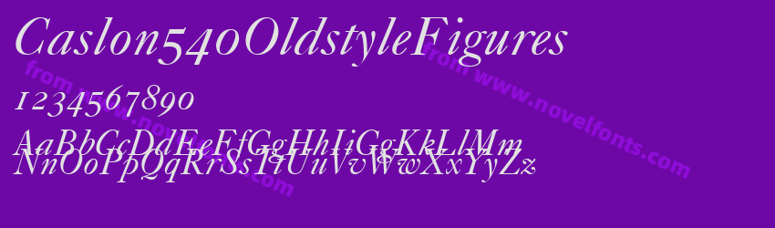 Caslon540OldstyleFiguresPreview