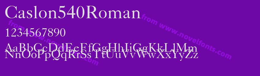 Caslon540RomanPreview