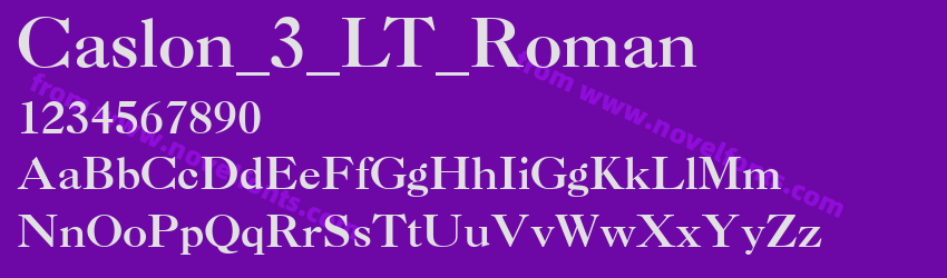 Caslon_3_LT_RomanPreview