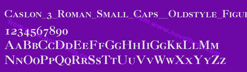 Caslon_3_Roman_Small_Caps__Oldstyle_FiguresPreview