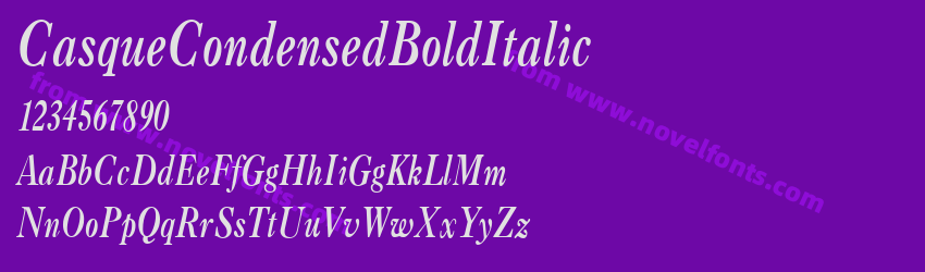 CasqueCondensedBoldItalicPreview