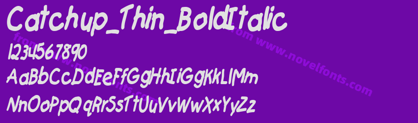 Catchup_Thin_BoldItalicPreview