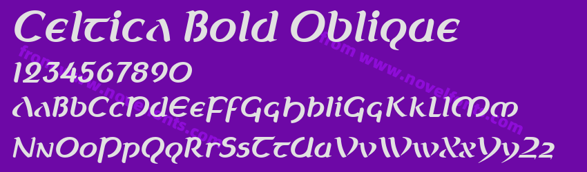 Celtica Bold ObliquePreview