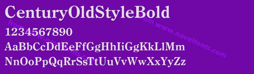 CenturyOldStyleBoldPreview