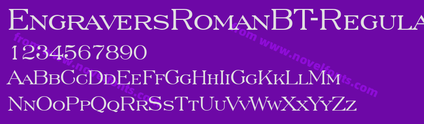 Engravers RomanBT RegularPreview