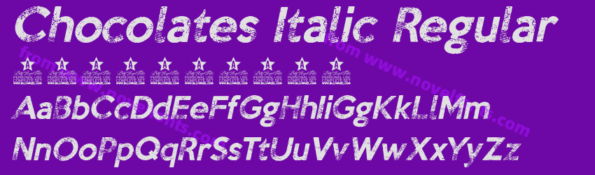 Chocolates Italic RegularPreview