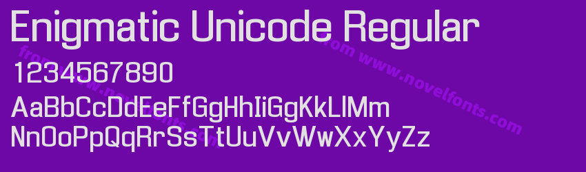 Enigmatic Unicode RegularPreview