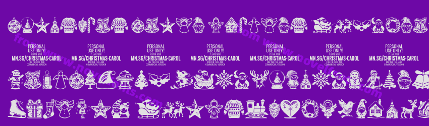 Christmas Carol Symbols RegularPreview