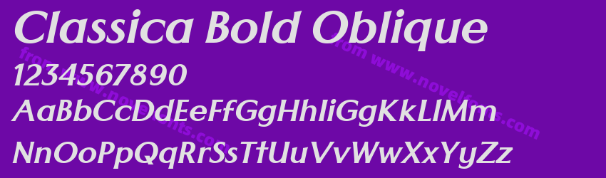 Classica Bold ObliquePreview