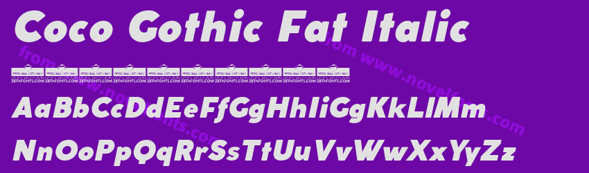 Coco Gothic Fat ItalicPreview