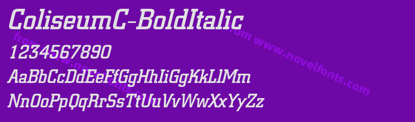 ColiseumC-BoldItalicPreview