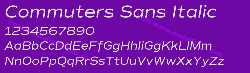 Commuters Sans ItalicPreview