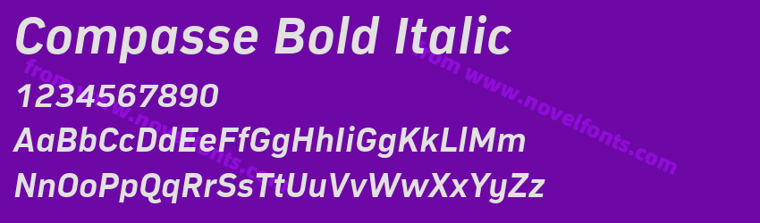 Compasse Bold ItalicPreview