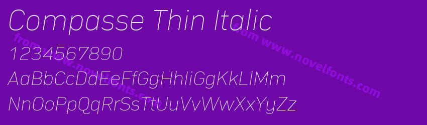 Compasse Thin ItalicPreview