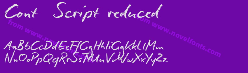 Conté Script reducedPreview