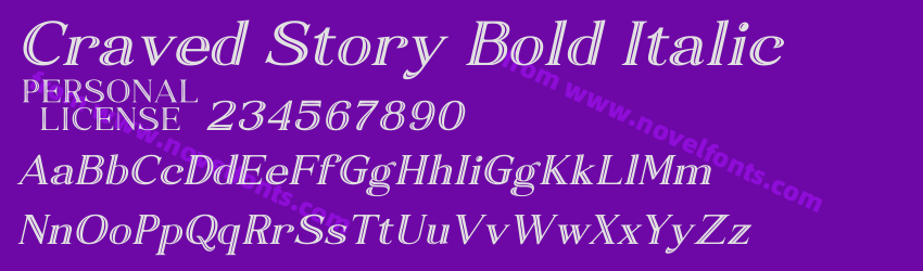 Craved Story Bold ItalicPreview