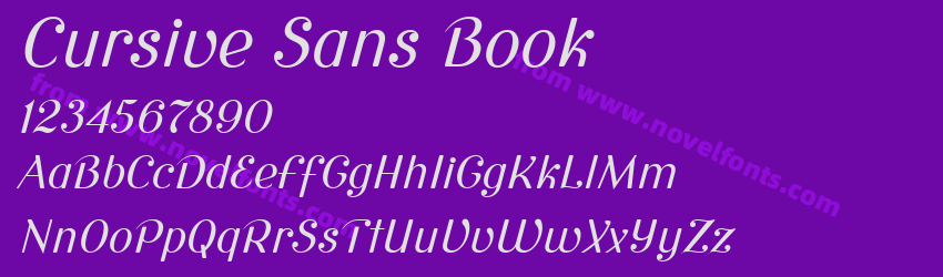 Cursive Sans BookPreview