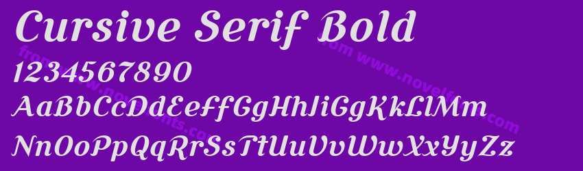 Cursive Serif BoldPreview