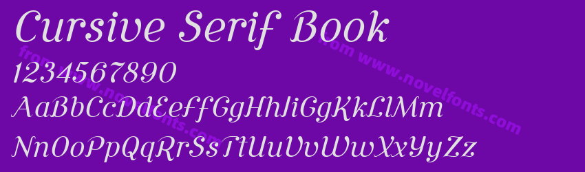 Cursive Serif BookPreview