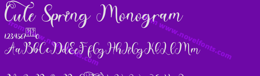 Cute Spring MonogramPreview