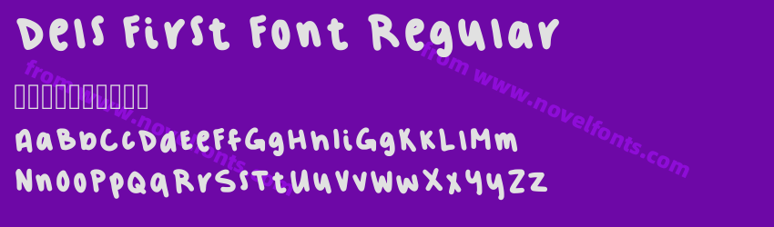 Dels First Font RegularPreview