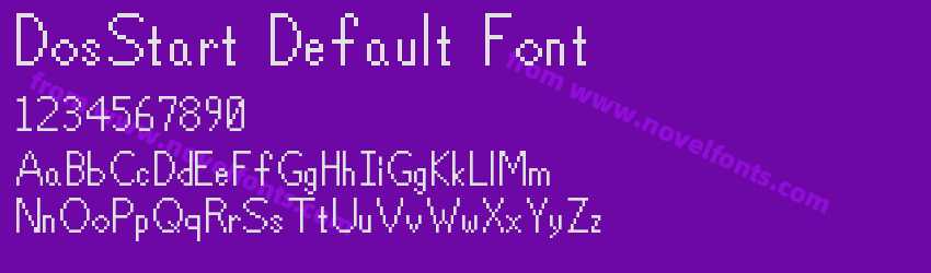 DosStart Default FontPreview
