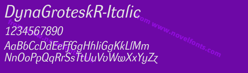 DynaGroteskR-ItalicPreview DynaGroteskR-ItalicPreview