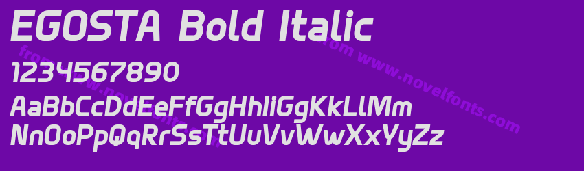 EGOSTA Bold ItalicPreview