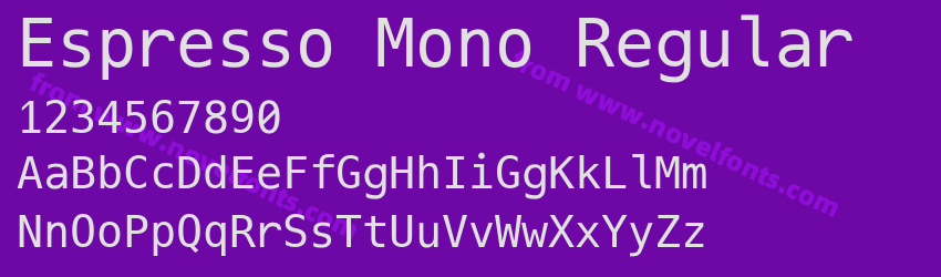 Espresso Mono RegularPreview