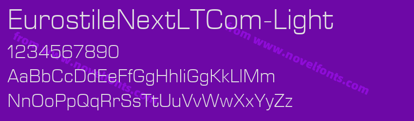 EurostileNextLTCom-LightPreview