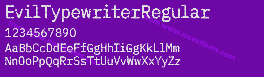 EvilTypewriterRegularPreview