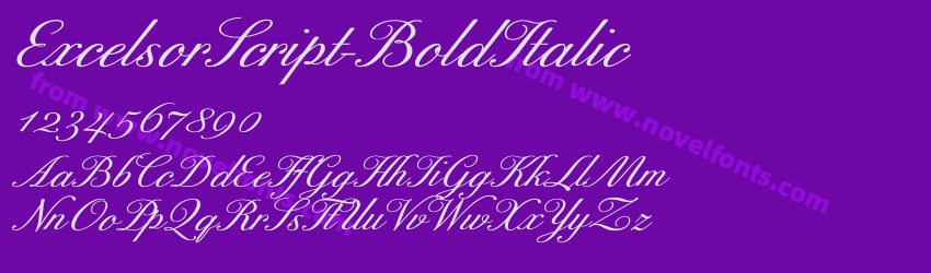 ExcelsorScript-BoldItalicPreview