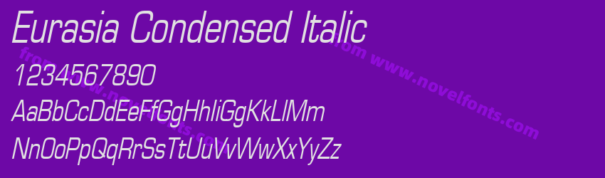 Eurasia Condensed ItalicPreview