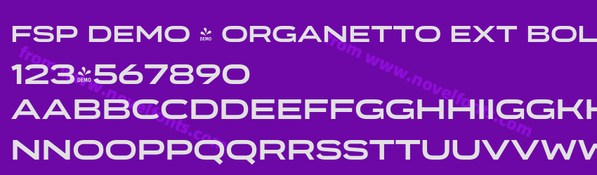 FSP DEMO - Organetto Ext BoldPreview