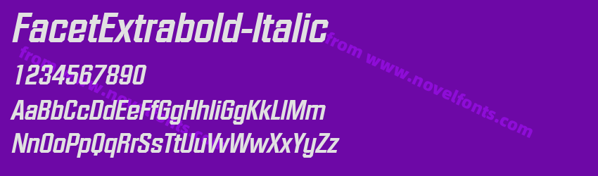 FacetExtrabold-ItalicPreview