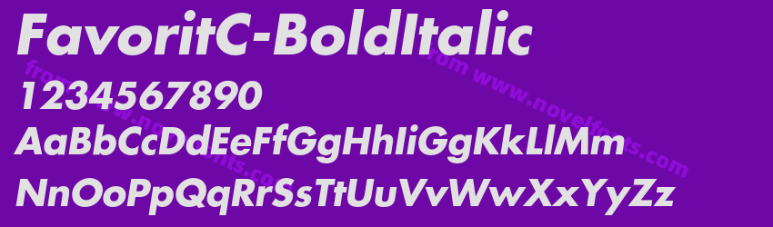 FavoritC-BoldItalicPreview