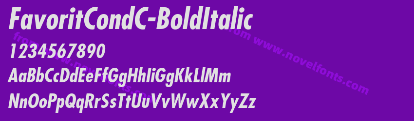 FavoritCondC-BoldItalicPreview